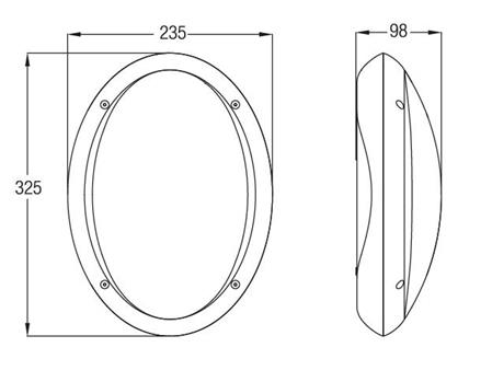 Aqua Oval Buzlu