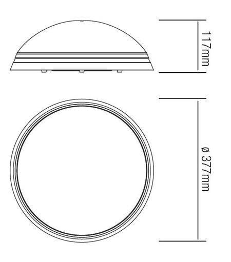 Çift Duylu Ufo Armatür Bulut (Büyük Ufo Bulut)